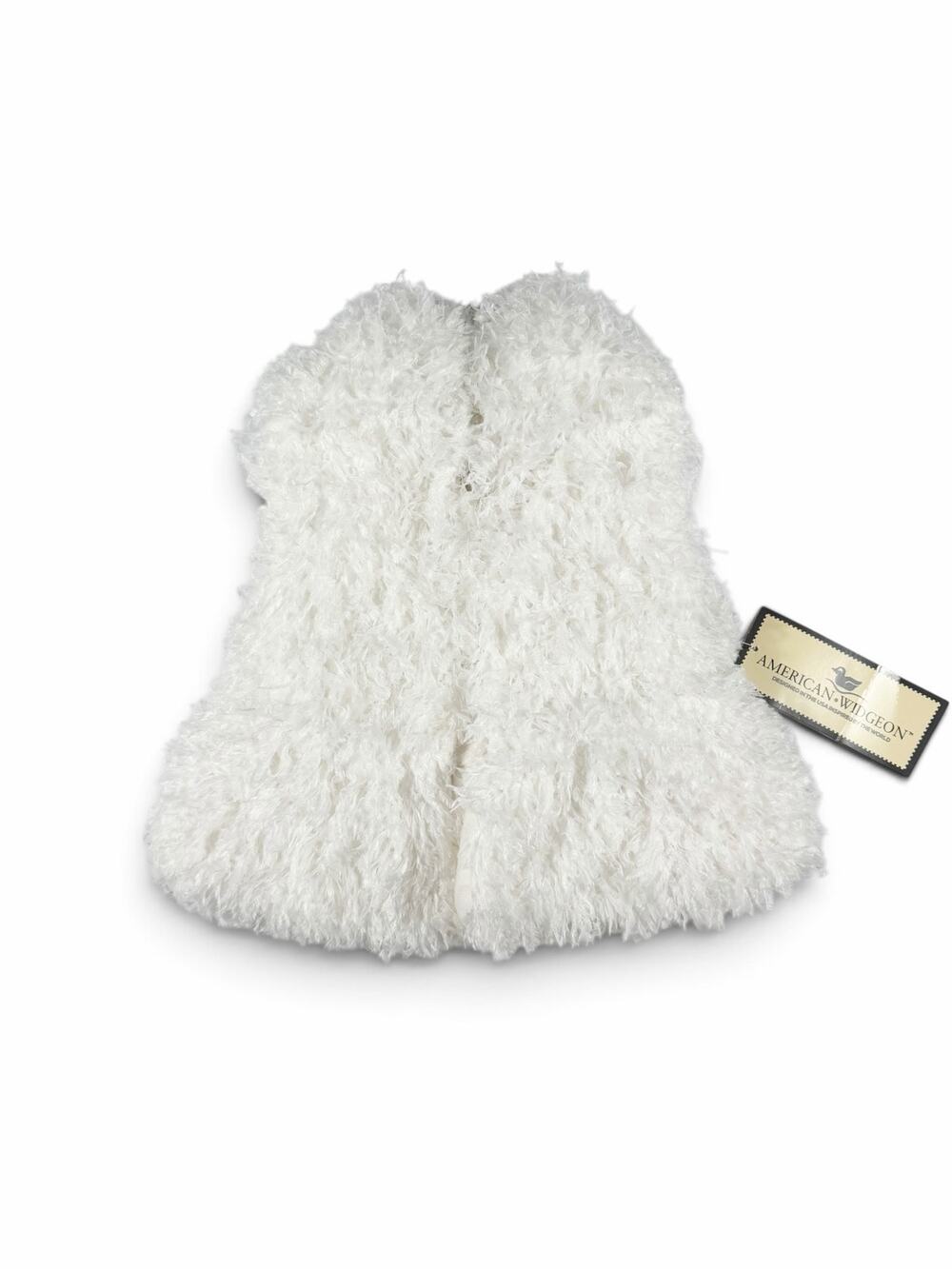 NEW American Widgeon Faux Fur Shaggy Vest White 24 Months